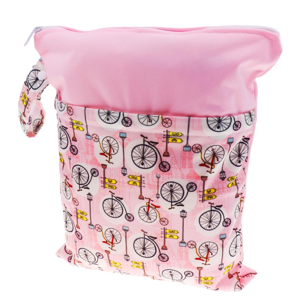 Travel Wet and Dry Cloth Diapers Wet Bags Waterproof Reusable Style 8