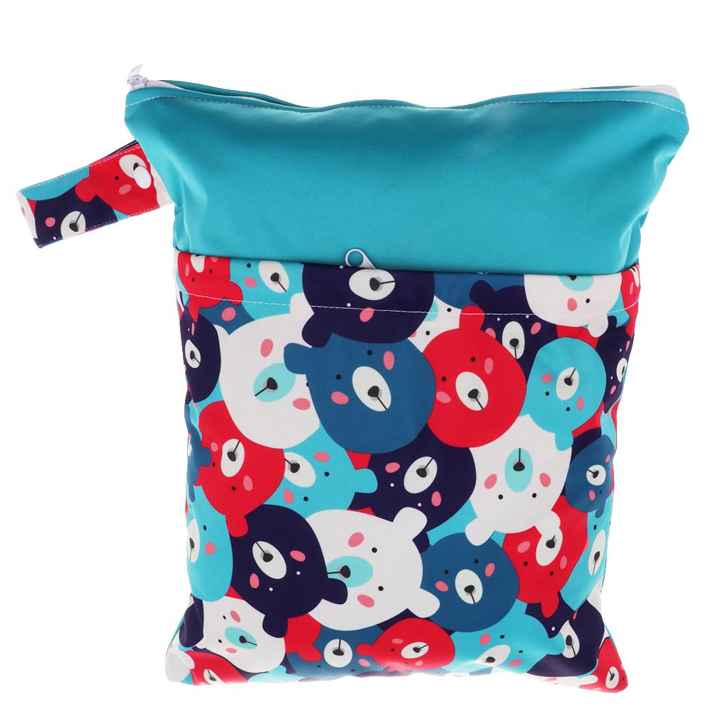Travel Wet and Dry Cloth Diapers Wet Bags Waterproof Reusable Style 9