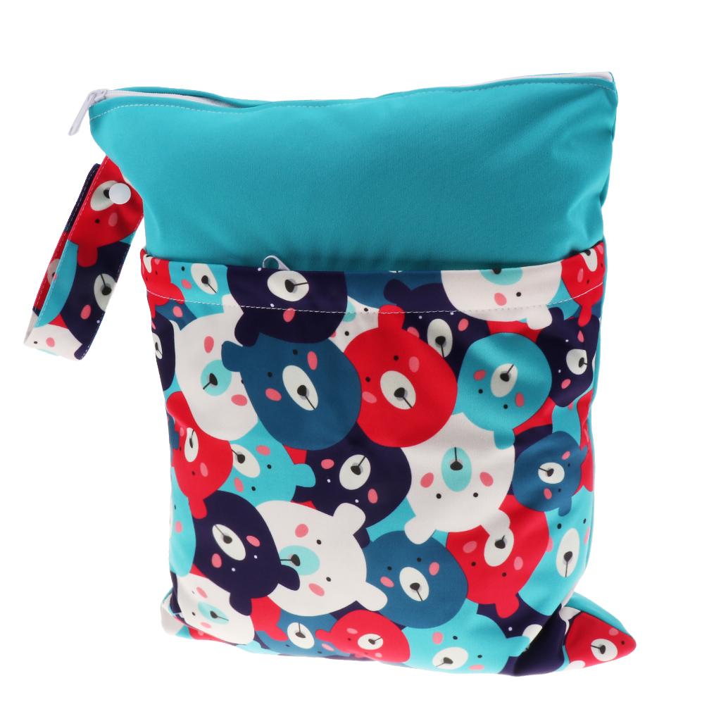 Travel Wet and Dry Cloth Diapers Wet Bags Waterproof Reusable Style 9