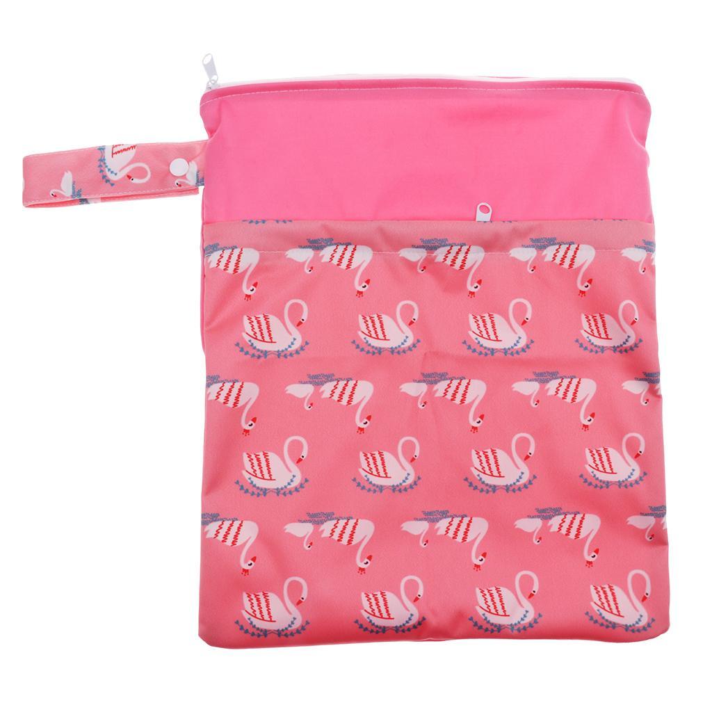 Travel Wet and Dry Cloth Diapers Wet Bags Waterproof Reusable Style 13