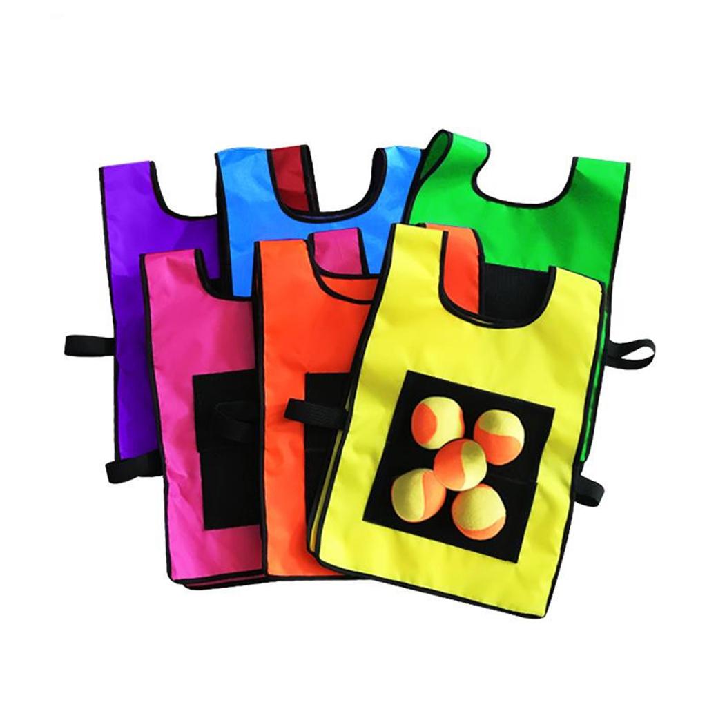 Early Education Training Parent Kids Sticky Ball Catch Game Red for Child