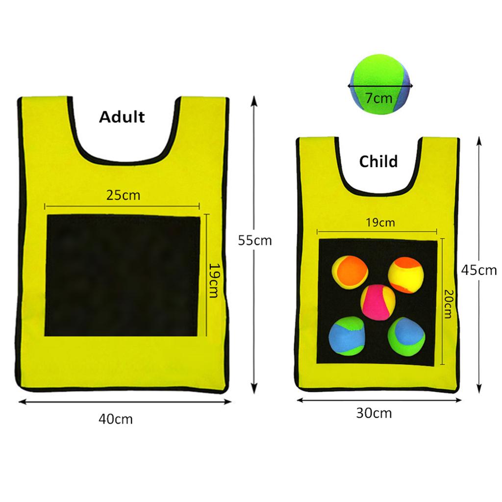 Early Education Training Parent Kids Sticky Ball Catch Game Red for Child