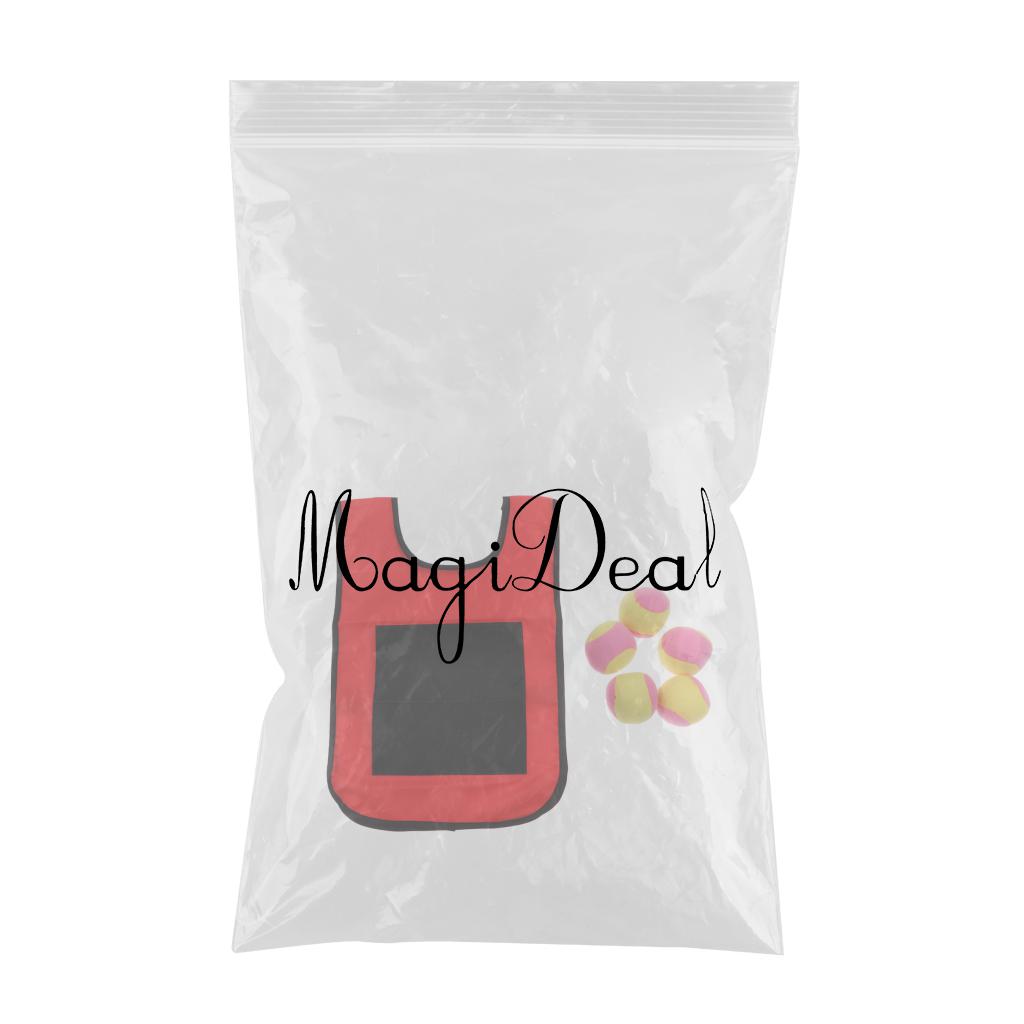 Early Education Training Parent Kids Sticky Ball Catch Game Red for Child