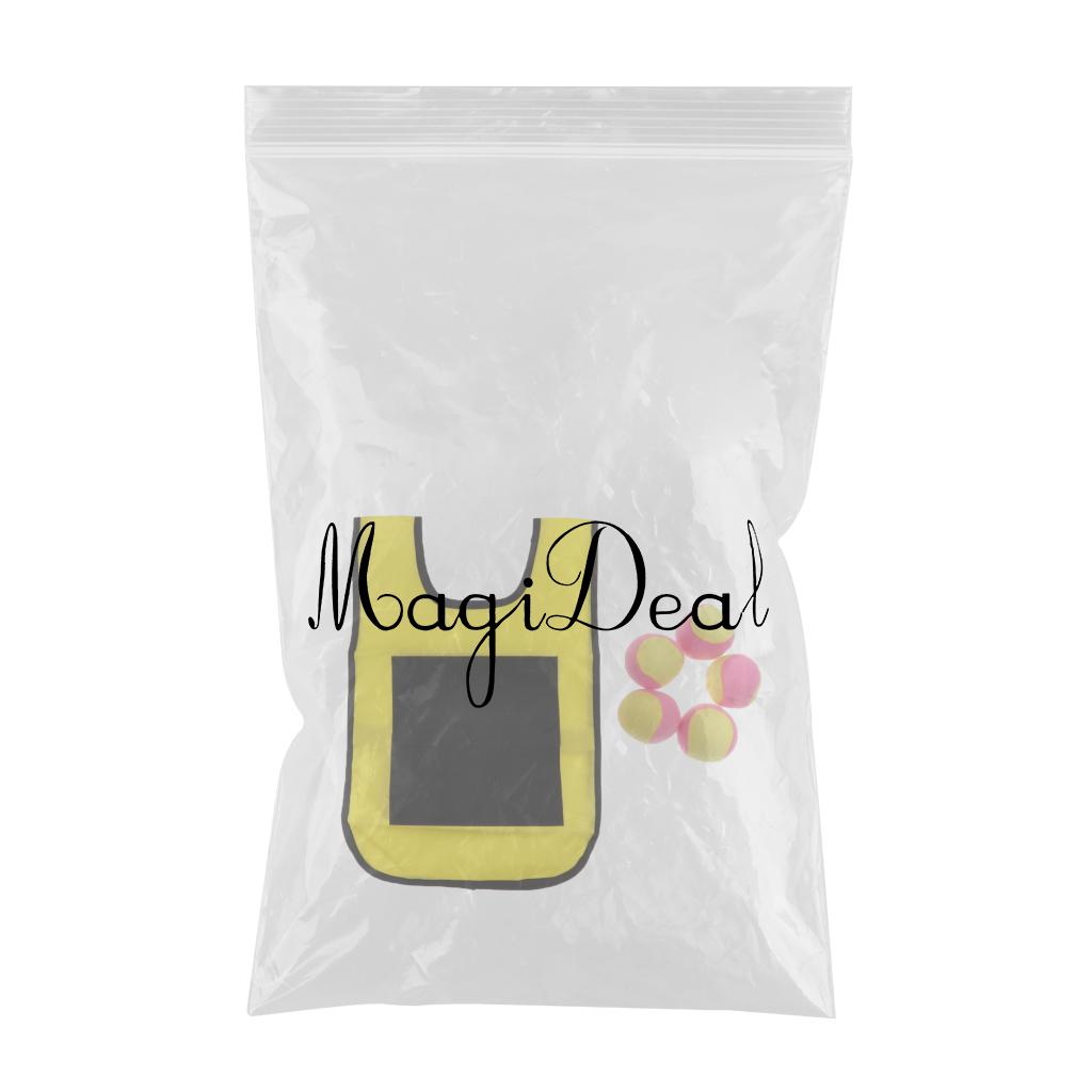Early Education Training Parent Kids Sticky Ball Catch Game Yellow for Child