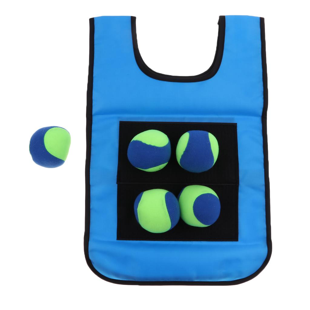 Early Education Training Parent Kids Sticky Ball Catch Game Blue for Child