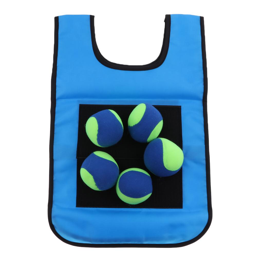 Early Education Training Parent Kids Sticky Ball Catch Game Blue for Child
