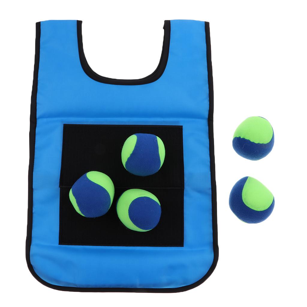 Early Education Training Parent Kids Sticky Ball Catch Game Blue for Child