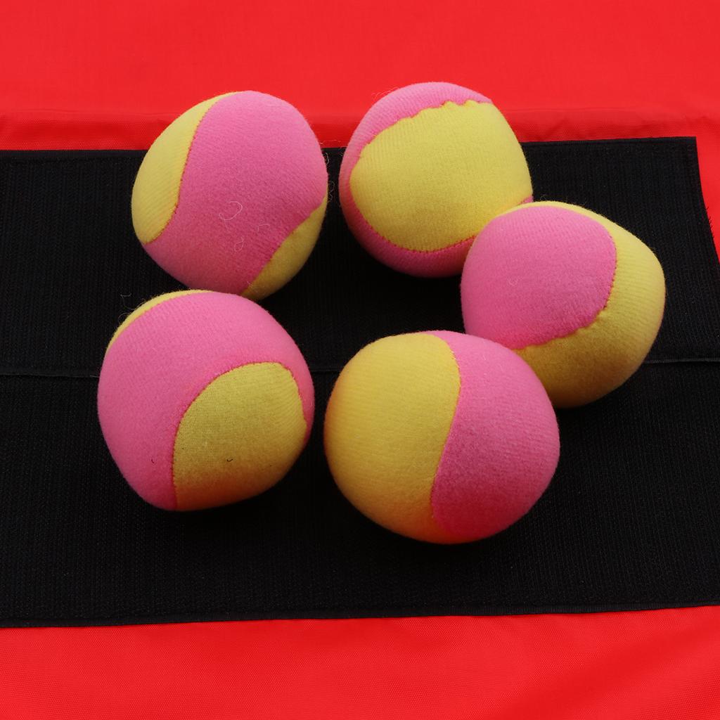 Early Education Training Parent Kids Sticky Ball Catch Game Red for Adult