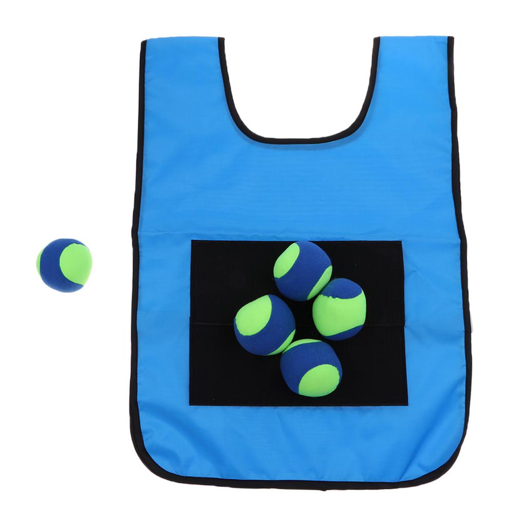 Early Education Training Parent Kids Sticky Ball Catch Game Blue for Adult