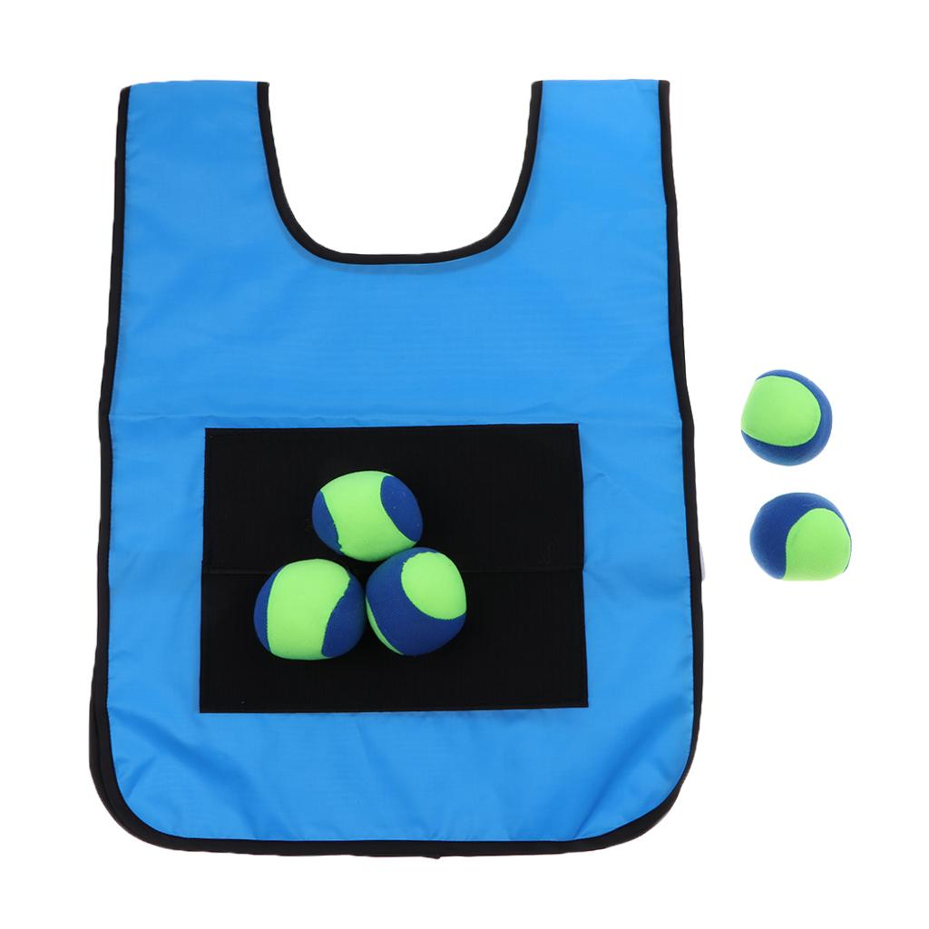 Early Education Training Parent Kids Sticky Ball Catch Game Blue for Adult