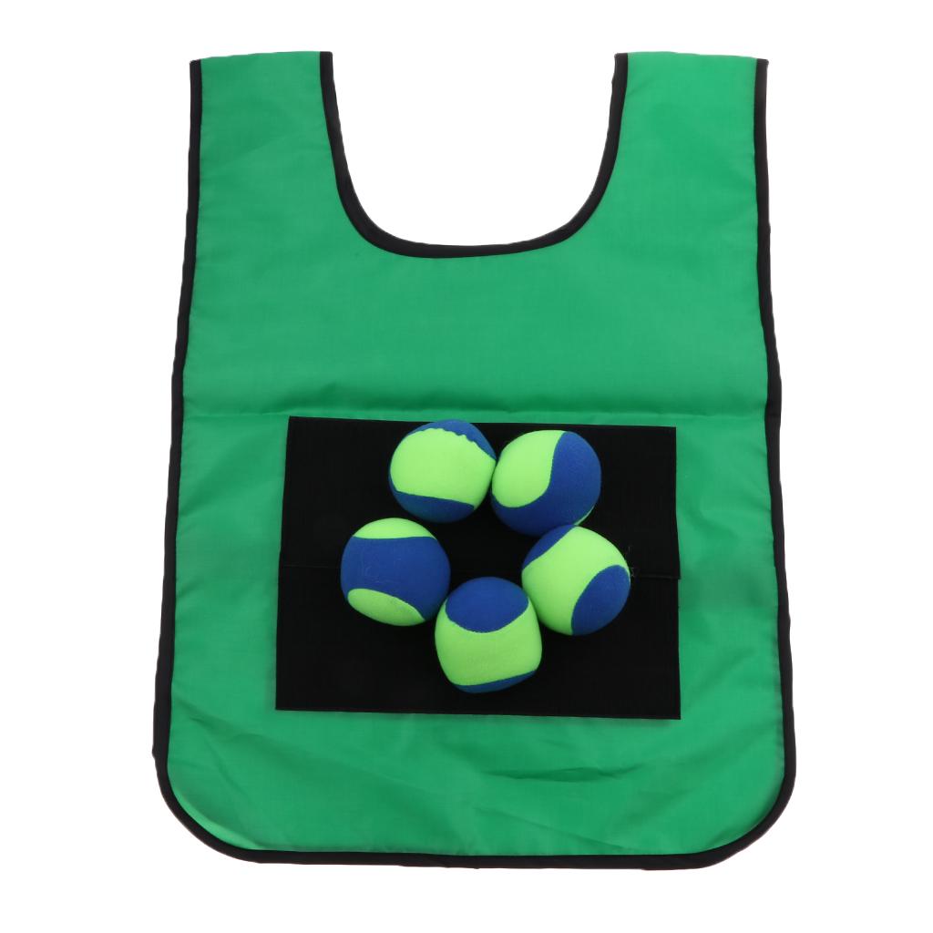 Early Education Training Parent Kids Sticky Ball Catch Game Green for Adult