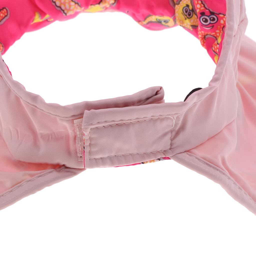 Summer Children's Sun Visor Hat Beach Hat Wide Brim Adjustable Cap Pink
