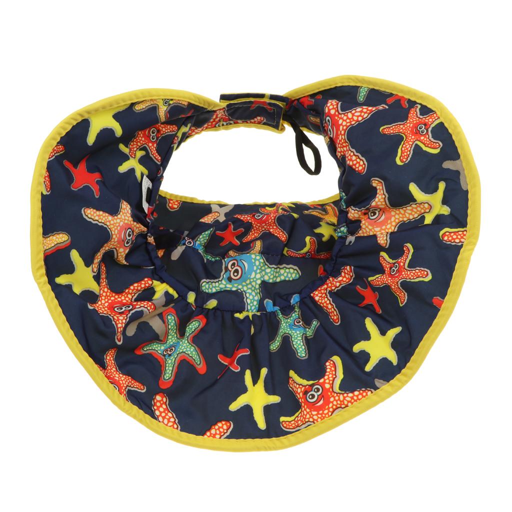 Summer Children's Sun Visor Hat Beach Hat Wide Brim Adjustable Cap Yellow
