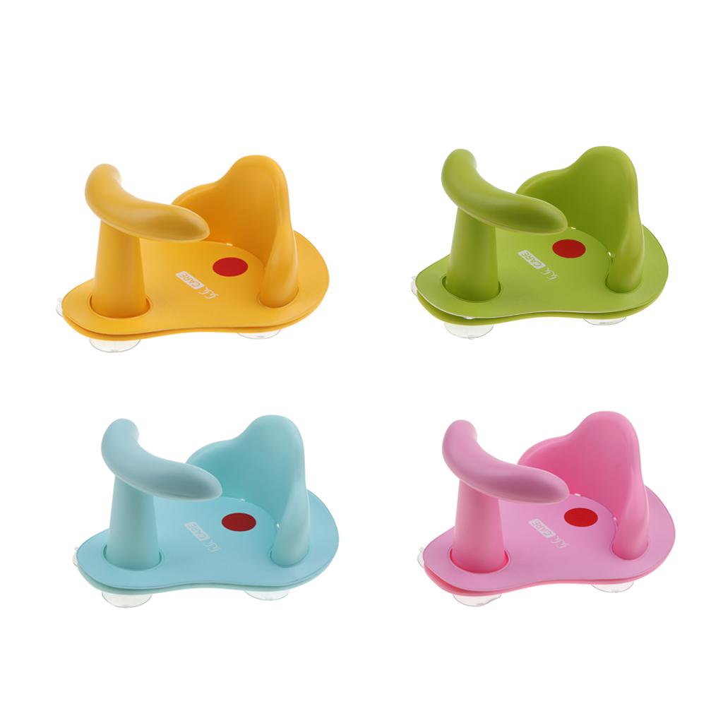Baby Shower Seat Bath Seat Support Kids Sit Up in Tub Yellow