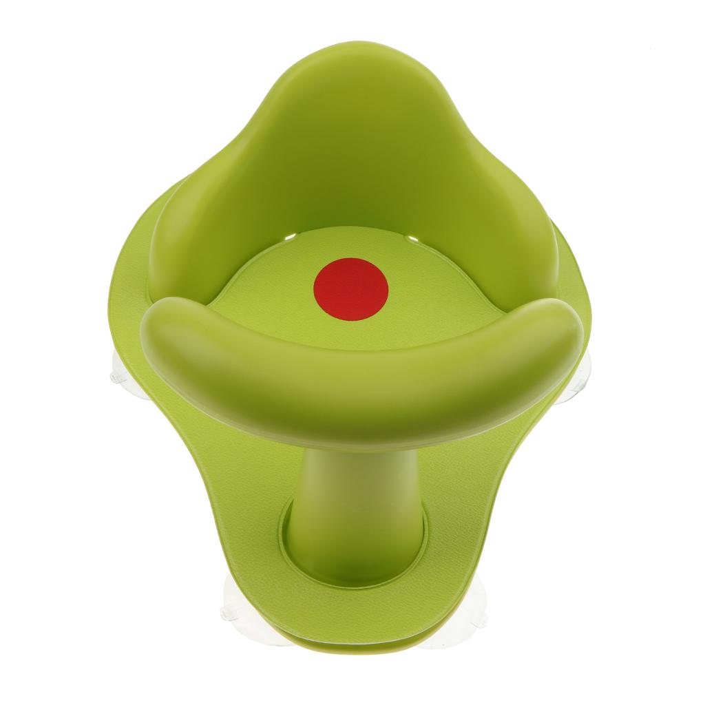 Baby Shower Seat Bath Seat Support Kids Sit Up in Tub Green
