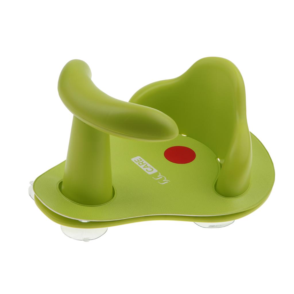Baby Shower Seat Bath Seat Support Kids Sit Up in Tub Green