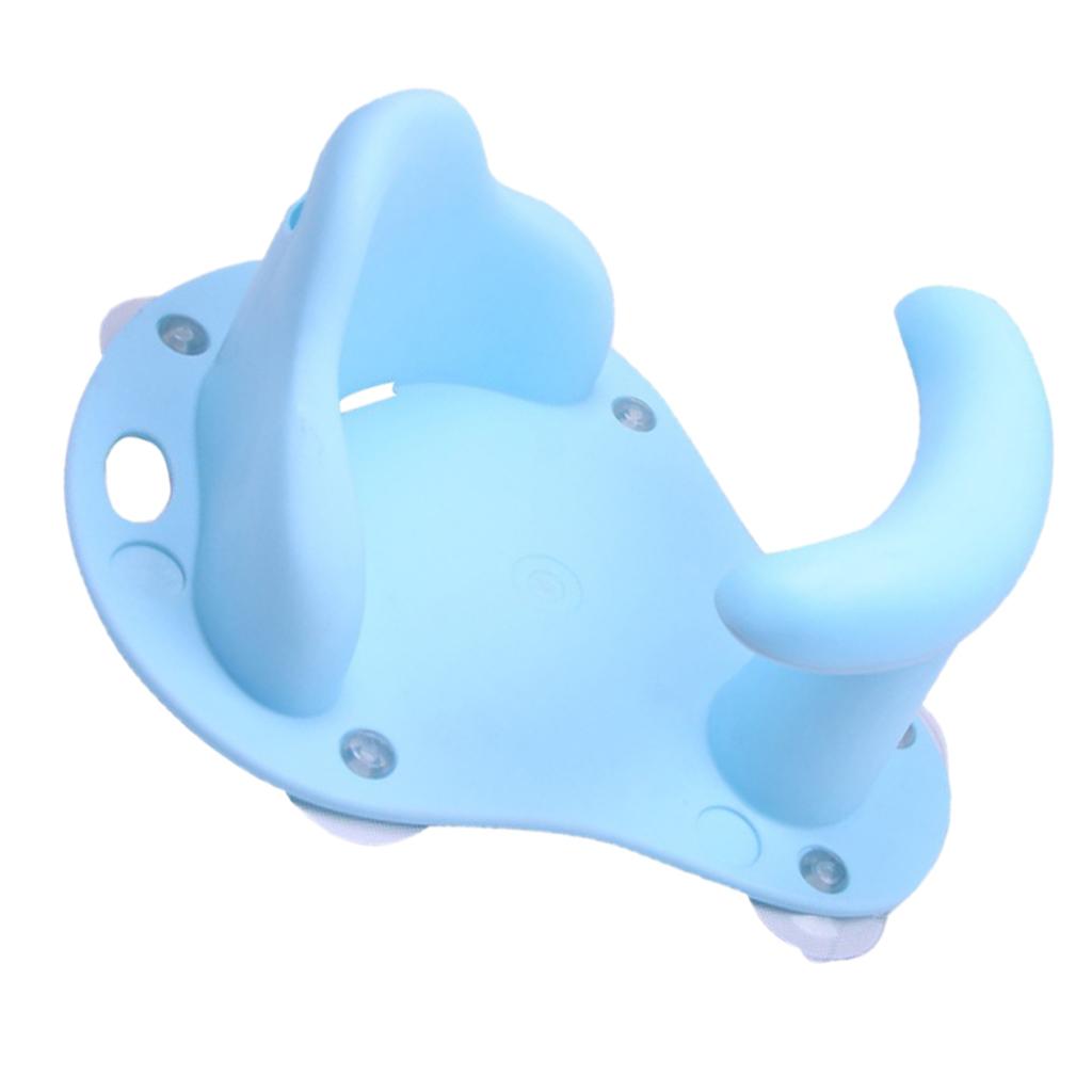 Baby Shower Seat Bath Seat Support Kids Sit Up in Tub Blue