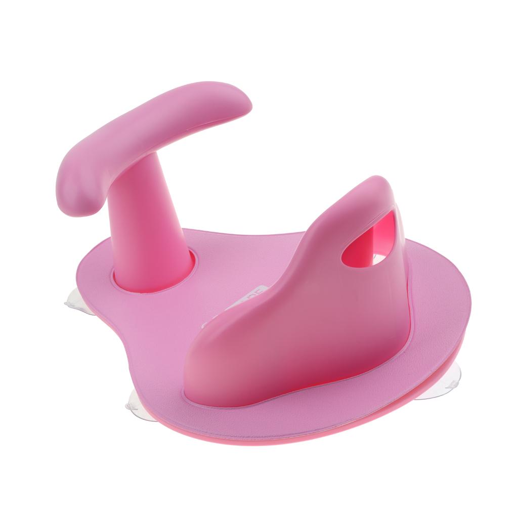 Baby Shower Seat Bath Seat Support Kids Sit Up in Tub Pink