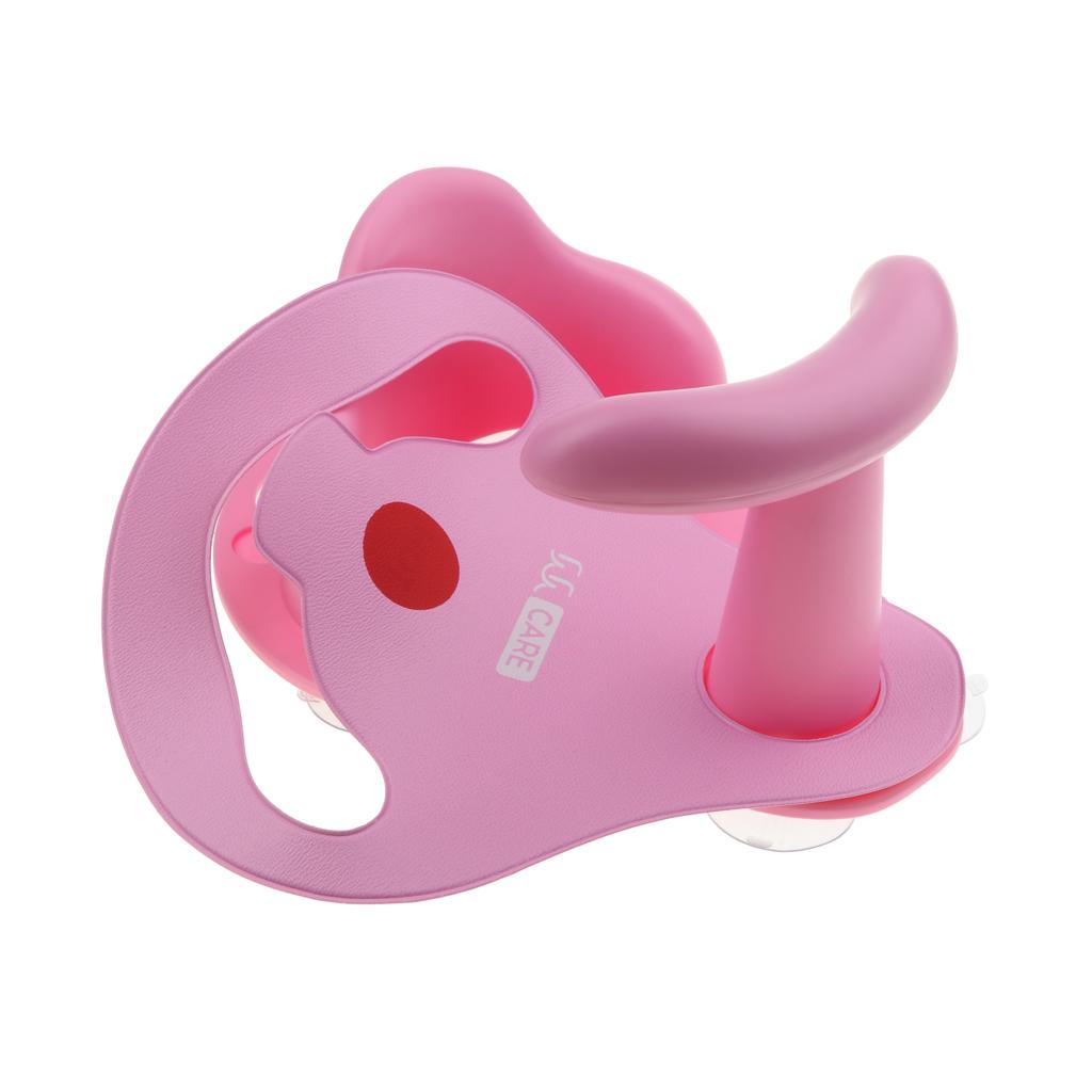 Baby Shower Seat Bath Seat Support Kids Sit Up in Tub Pink