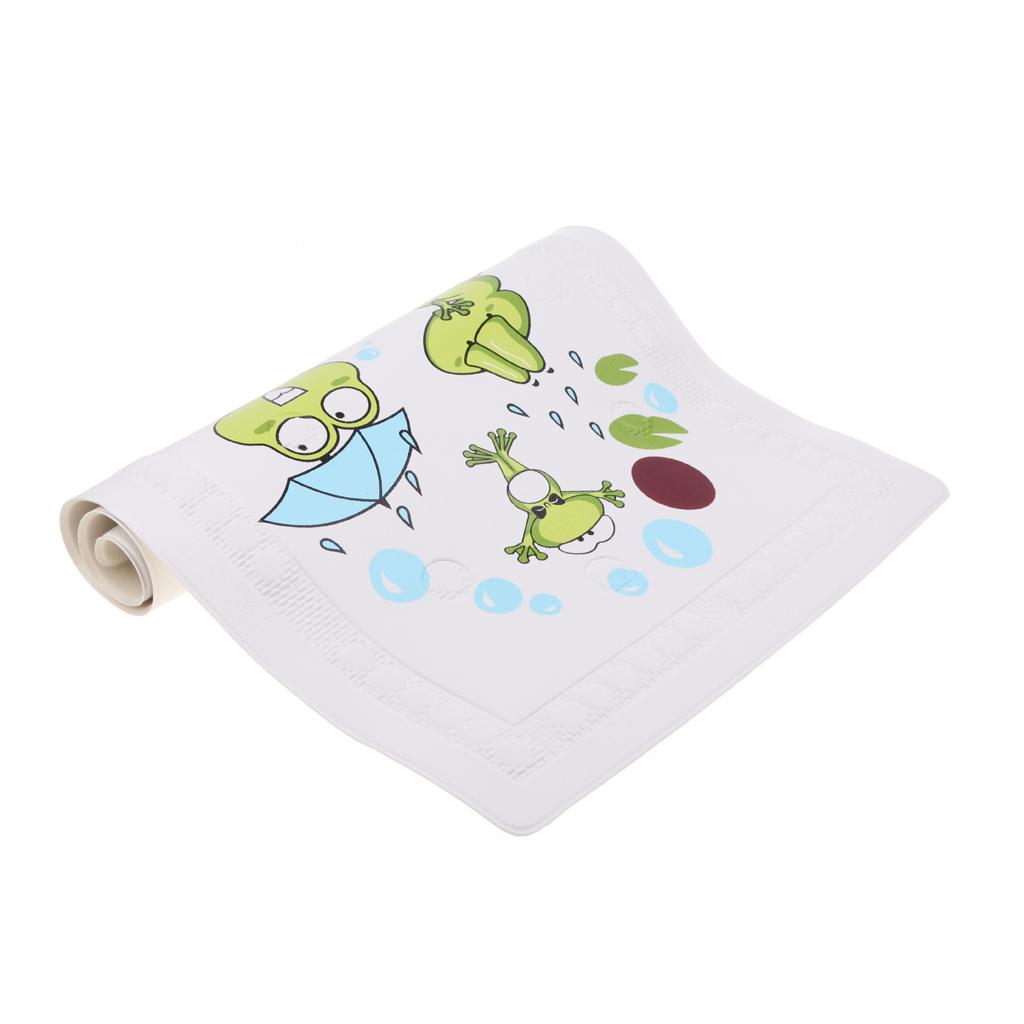 KIDS CHILDS SAFETY LONG STRONG SUCTION NON SLIP BATH SHOWER MAT Frog