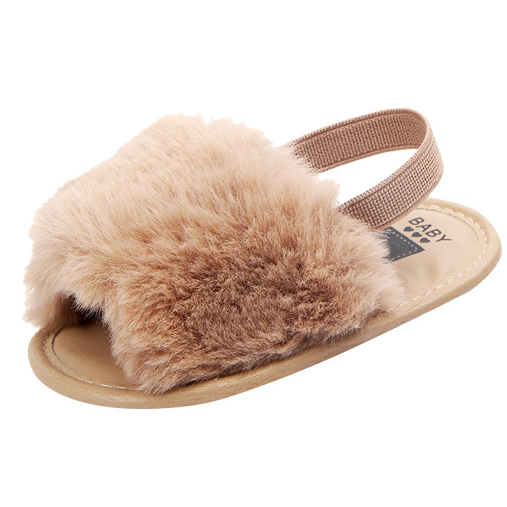 Baby Toddler Girls Sandals First Walker Shoes for 0-24 Months 0-6M Khaki