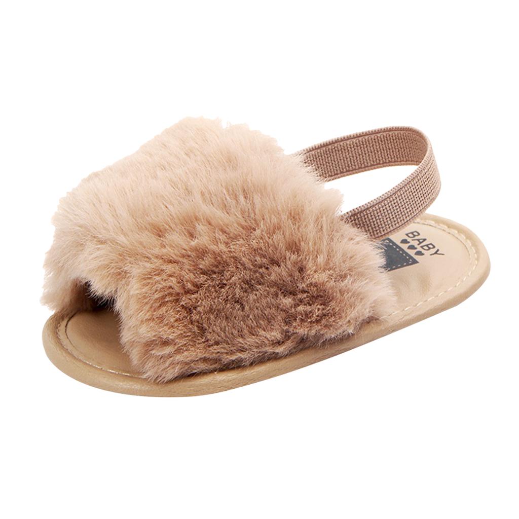 Baby Toddler Girls Sandals First Walker Shoes for 0-24 Months 0-6M Khaki