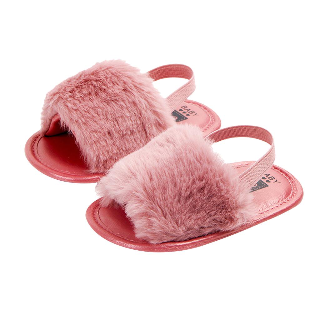 Baby Toddler Girls Sandals First Walker Shoes for 0-24 Months 6-12M Rose
