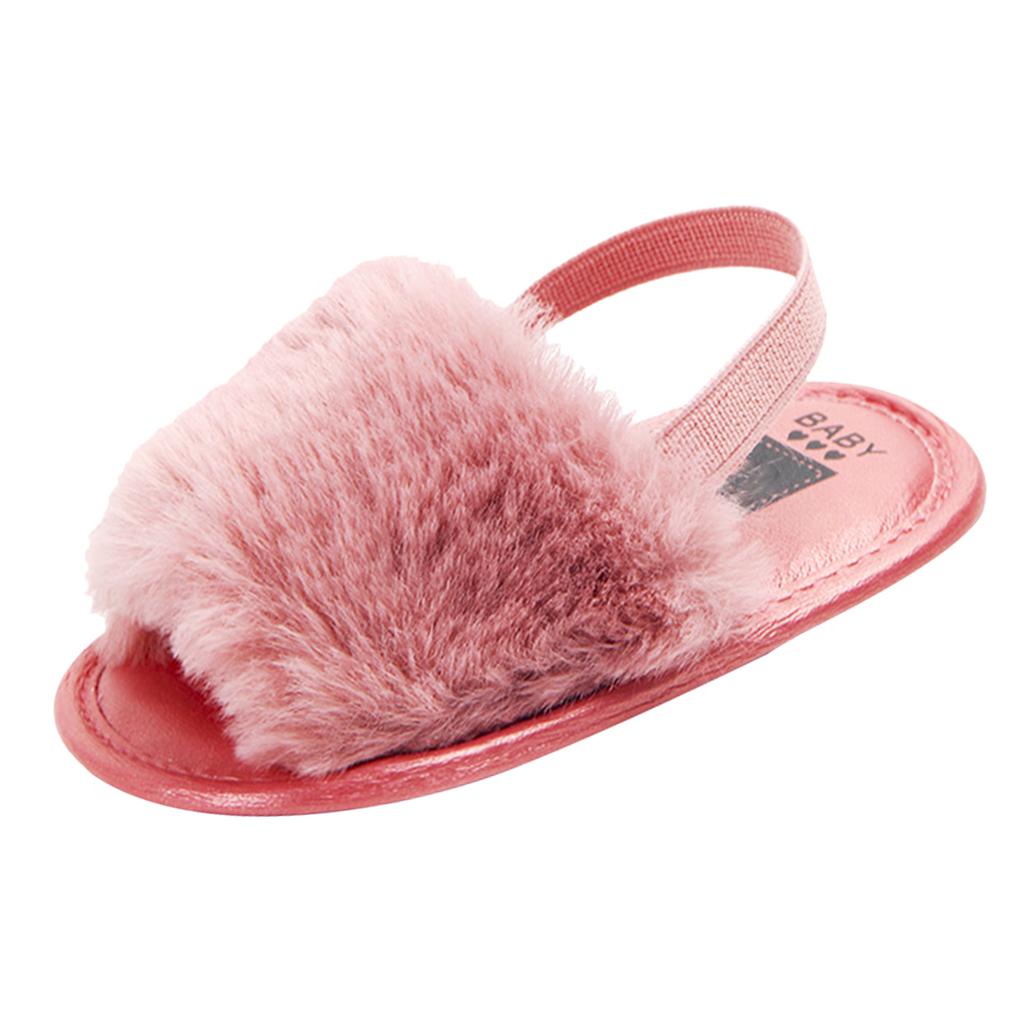 Baby Toddler Girls Sandals First Walker Shoes for 0-24 Months 6-12M Rose