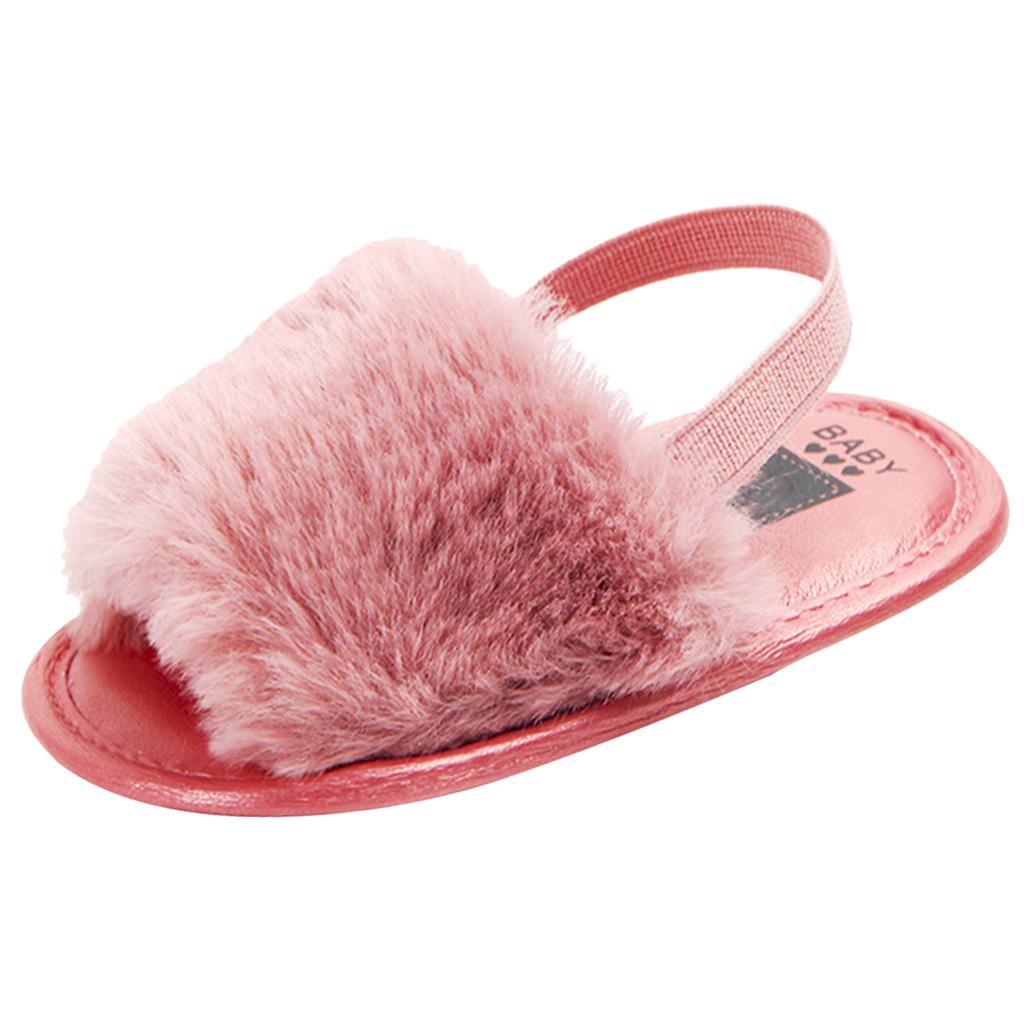 Baby Toddler Girls Sandals First Walker Shoes for 0-24 Months 6-12M Rose