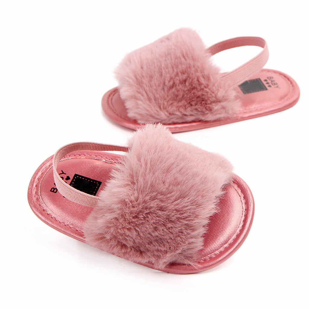 Baby Toddler Girls Sandals First Walker Shoes for 0-24 Months 12-18M Rose