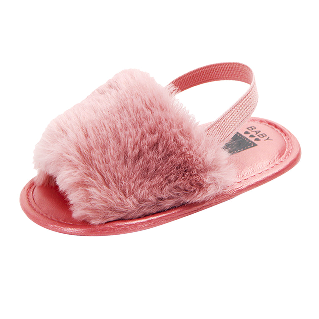 Baby Toddler Girls Sandals First Walker Shoes for 0-24 Months 12-18M Rose