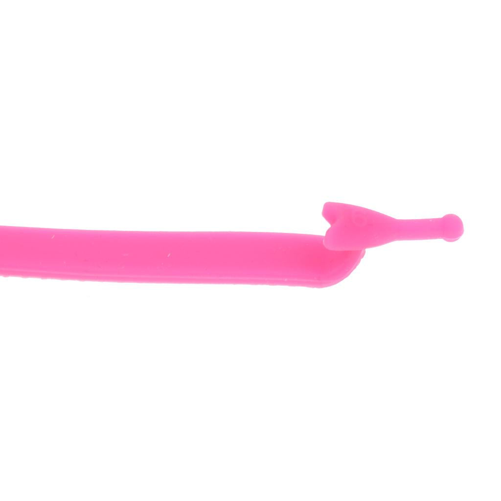 Easy No Tie Shoelaces Elastic Silicone Flat Shoe Lace Set for Kids Pink