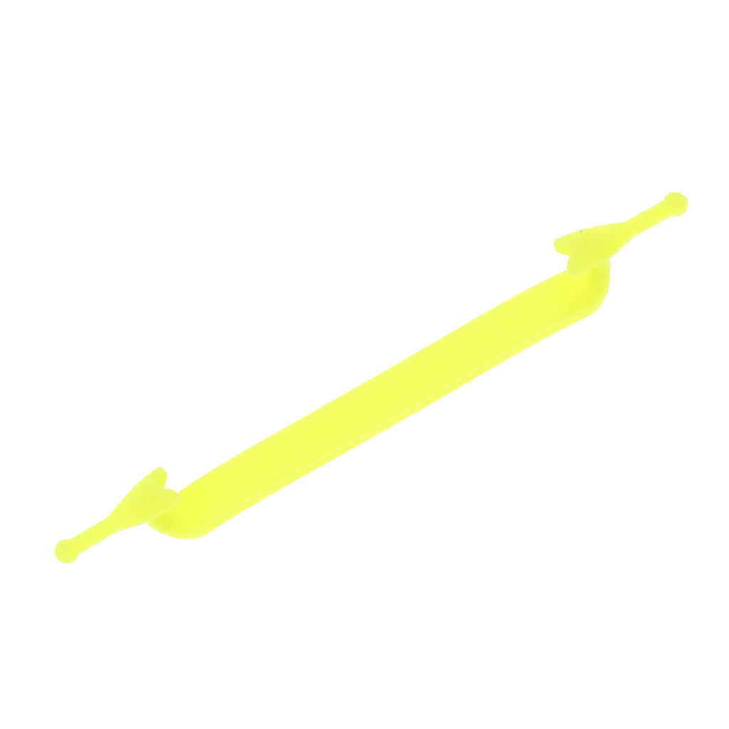 Easy No Tie Shoelaces Elastic Silicone Flat Shoe Lace Set for Kids Yellow