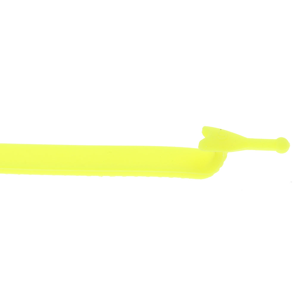 Easy No Tie Shoelaces Elastic Silicone Flat Shoe Lace Set for Kids Yellow