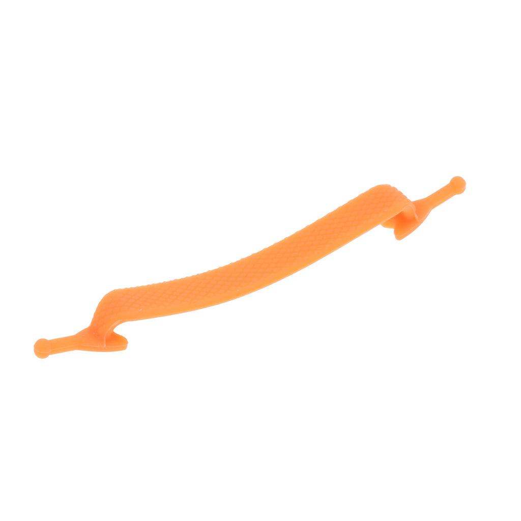 Easy No Tie Shoelaces Elastic Silicone Flat Shoe Lace Set for Kids Orange