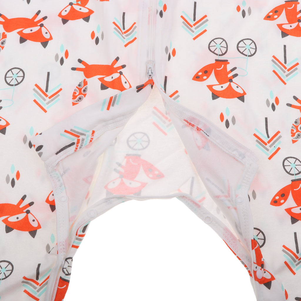 Kids Baby Wearable Blanket Safe Long Sleeve Cotton Sleeping Bag 1-2T Fox