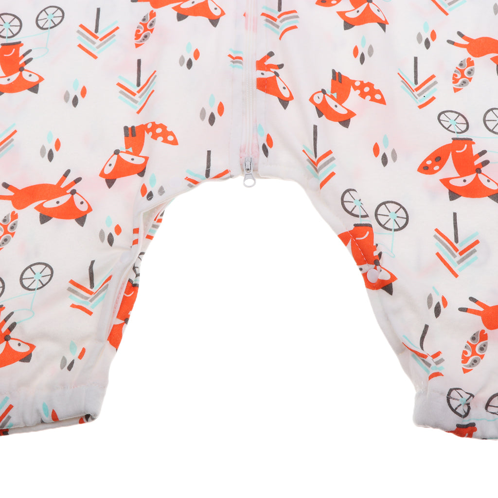 Kids Baby Wearable Blanket Safe Long Sleeve Cotton Sleeping Bag 3-4T Fox
