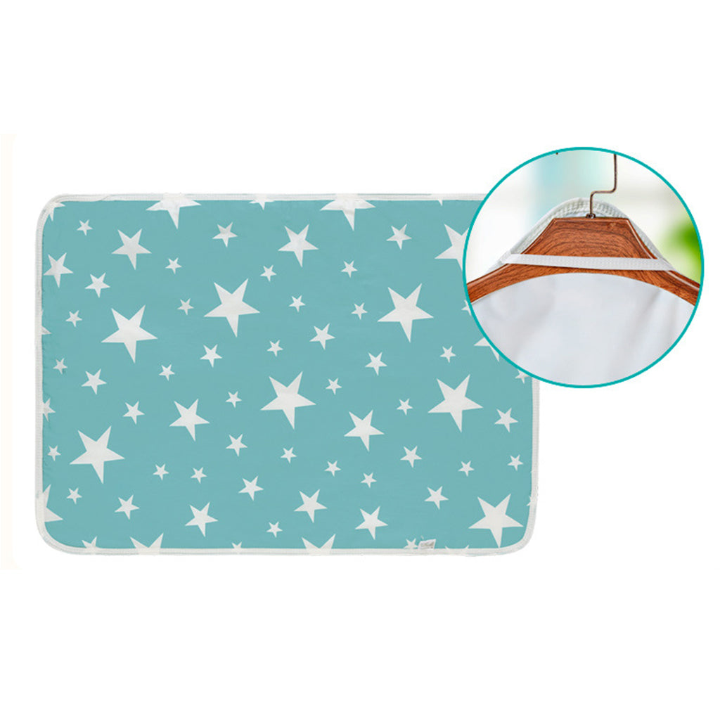 Baby Waterproof Cotton Urine Mat Nappy Bed Changing Diaper Pad 50x70cm Green Star