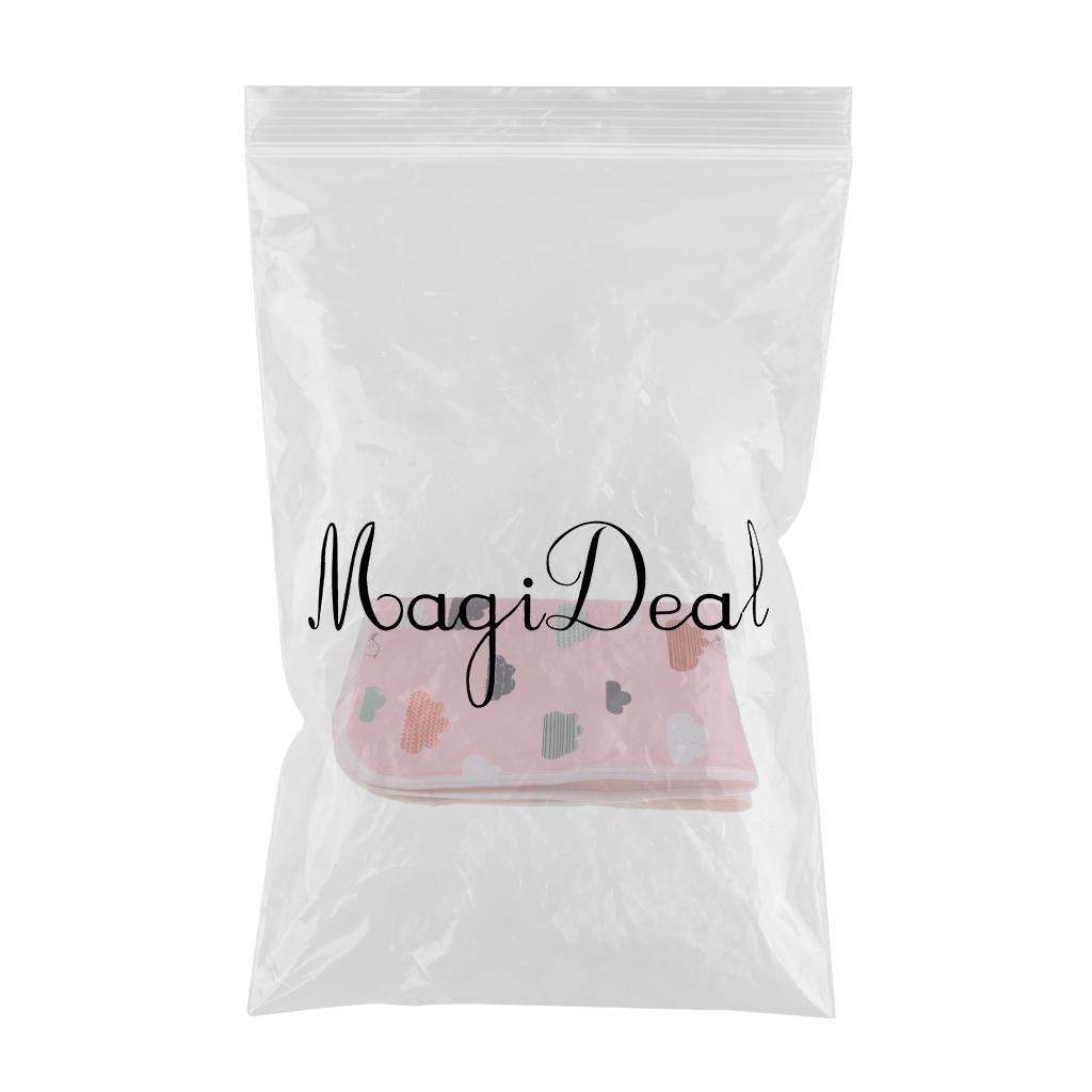 Baby Waterproof Cotton Urine Mat Nappy Bed Changing Diaper Pad 50x70cm Pink