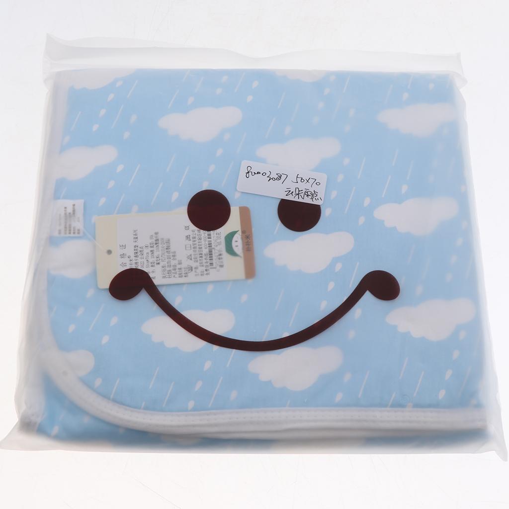 Baby Waterproof Cotton Urine Mat Nappy Bed Changing Diaper Pad 50x70cm Cloud