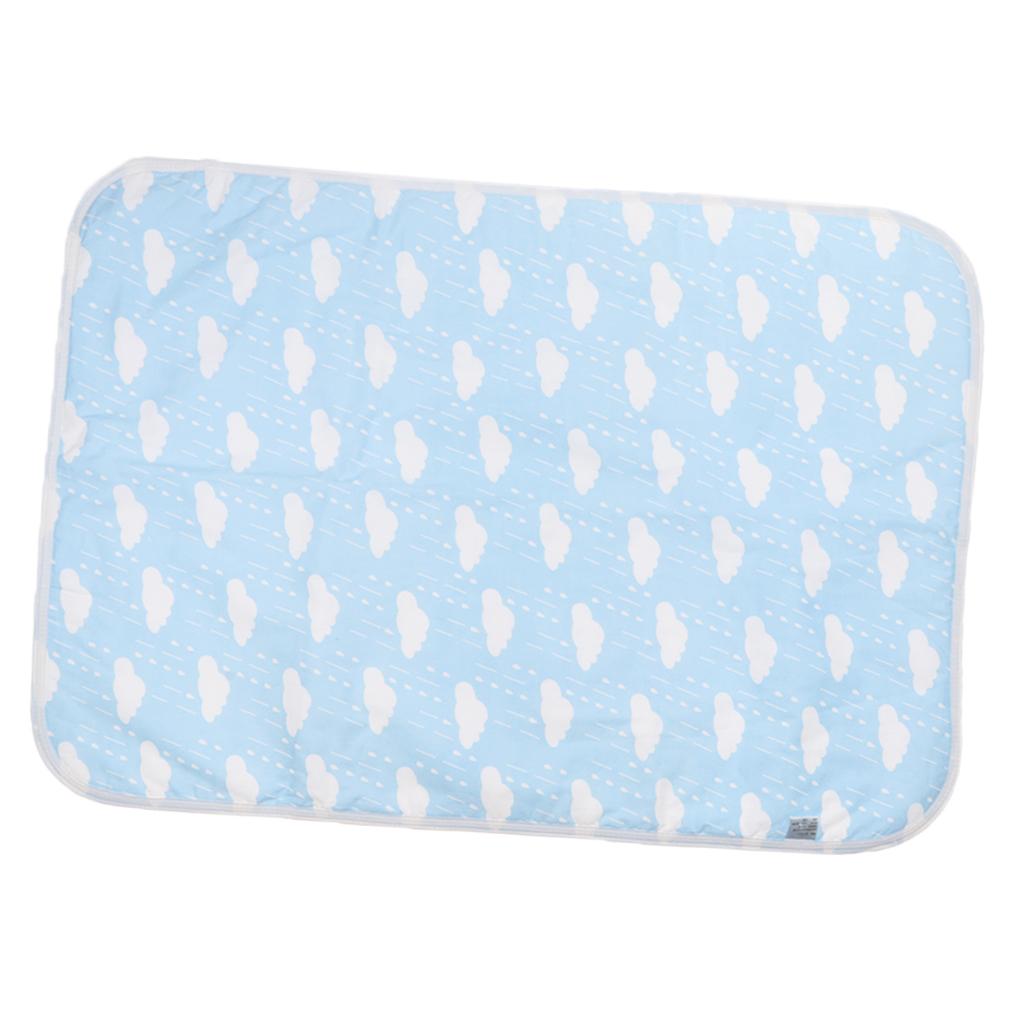 Baby Waterproof Cotton Urine Mat Nappy Bed Changing Diaper Pad 50x70cm Cloud
