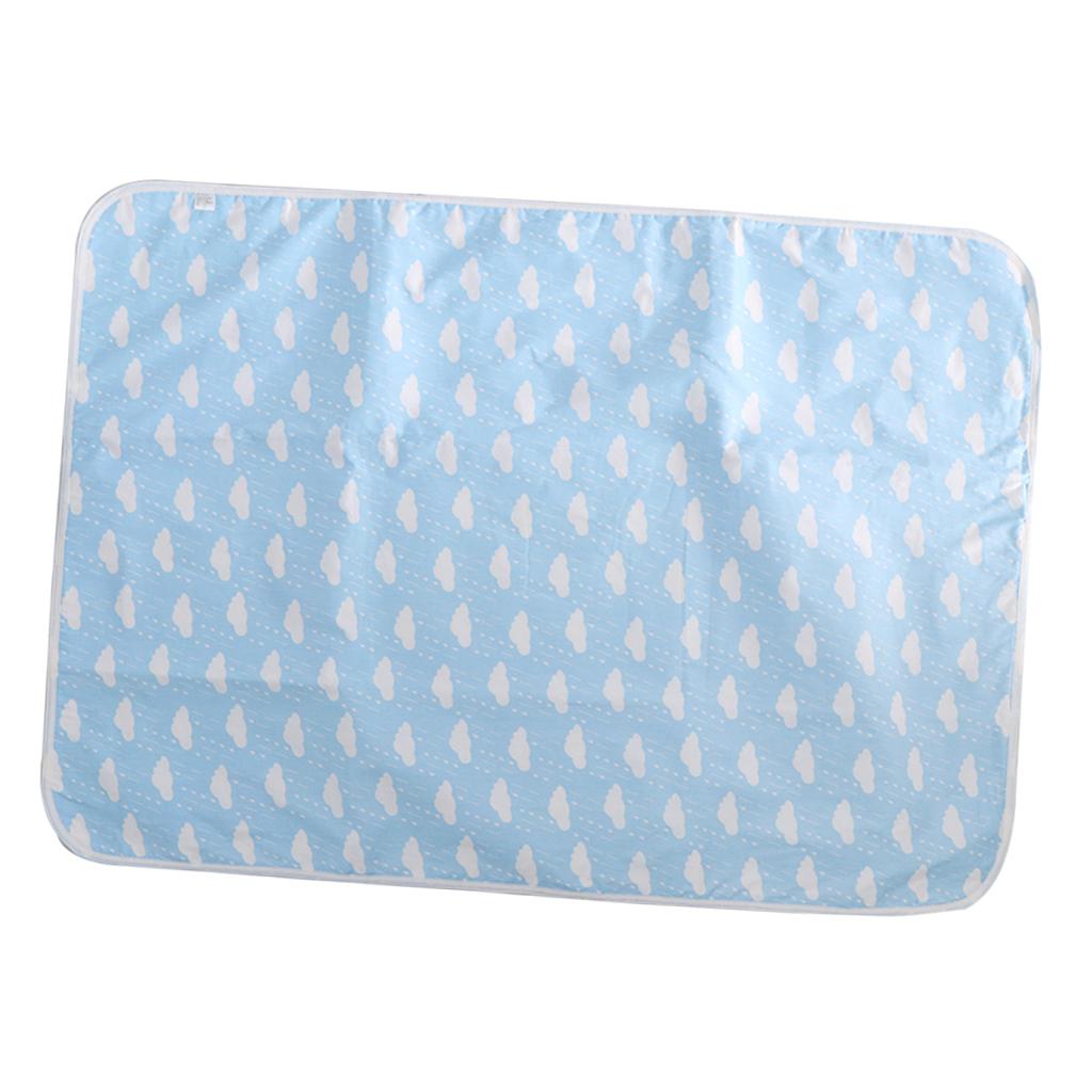 Baby Waterproof Cotton Urine Mat Nappy Bed Changing Diaper Pad 80x110cm Cloud