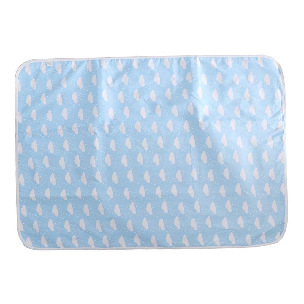 Baby Waterproof Cotton Urine Mat Nappy Bed Changing Diaper Pad 80x110cm Cloud