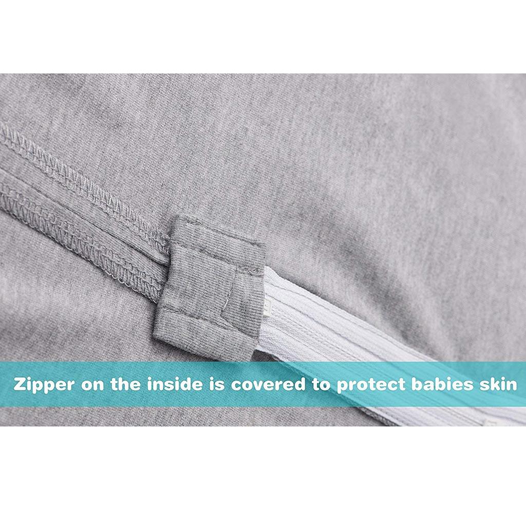 Baby Infant Sleeping Wrap Cotton Sleeping Bag M (3-6 Months) Grey stripe