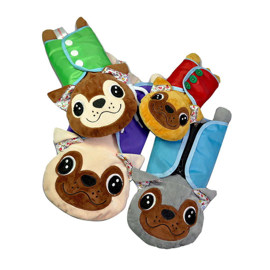 Baby Kids Learn to Dress Boards Early Learning Basic Life Skills Toys - Zip, Snap, Button, Lace