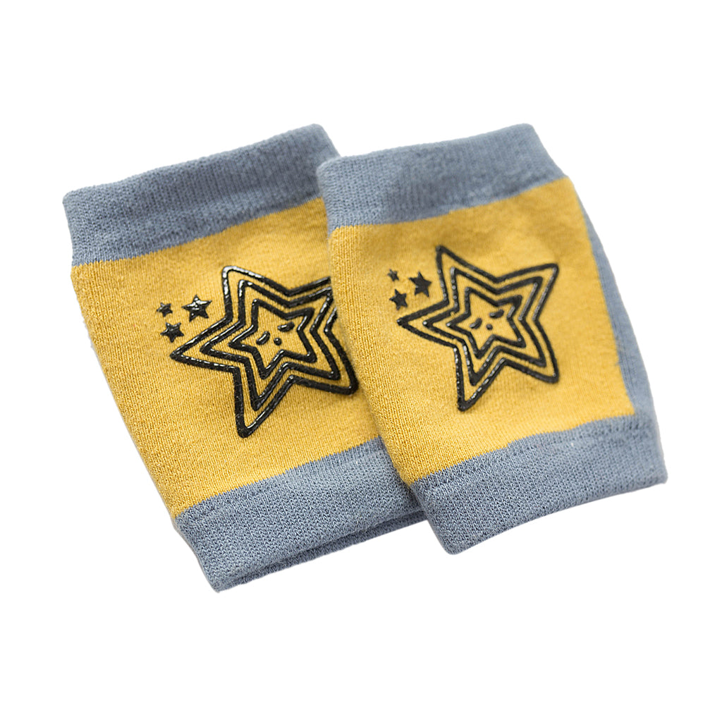 Breathable Cotton Baby Elbows Non-Slip Children's Knee Pads Yellow