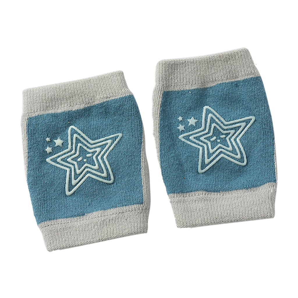 Breathable Cotton Baby Elbows Non-Slip Children's Knee Pads Blue