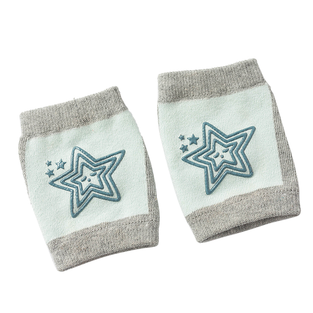 Breathable Cotton Baby Elbows Non-Slip Children's Knee Pads Light green