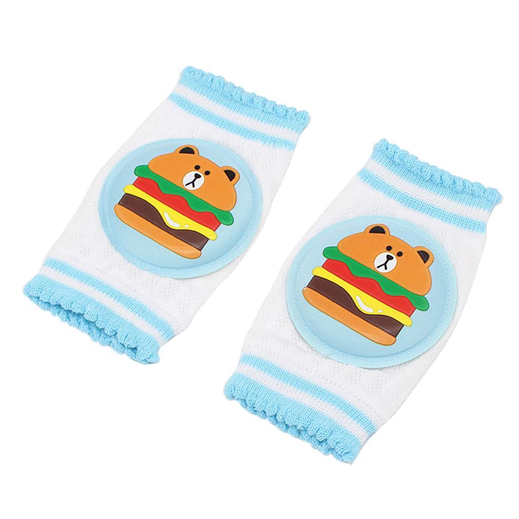Kids Soft Anti-slip Elbow Cushion Crawling Knee Pad Blue