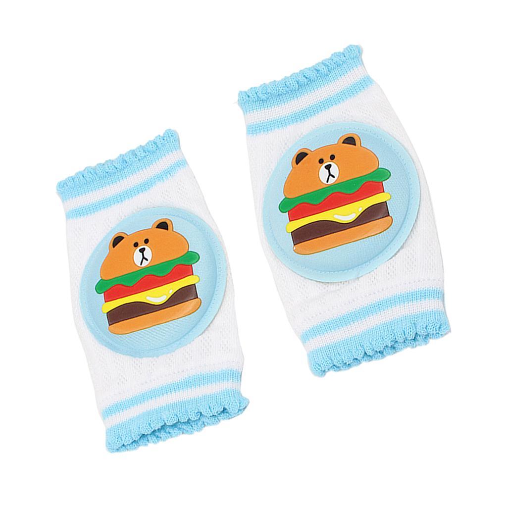 Kids Soft Anti-slip Elbow Cushion Crawling Knee Pad Blue